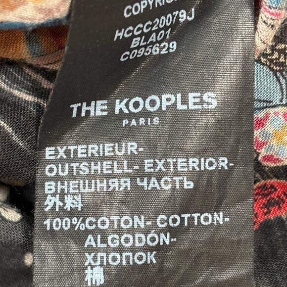 The Kooples size Medium Black Skeleton Print shirt - Picture 7 of 7